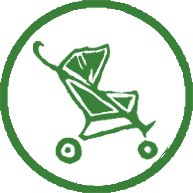 Suitable for pushchairs
