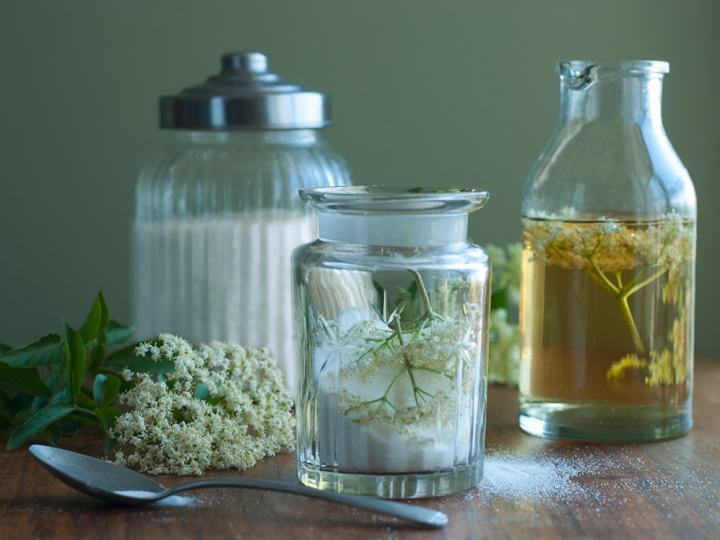 Elderflower Sugar and Vinegar