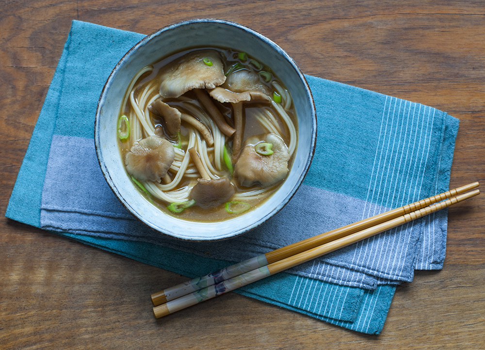 Miso Ramen with Poplar Fieldcaps